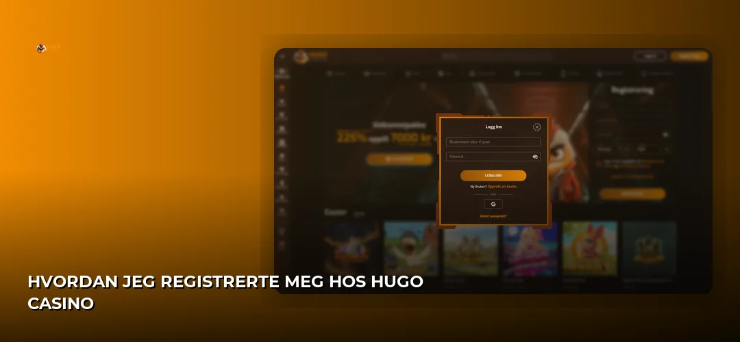 Hvordan jeg registrerte meg hos Hugo Casino