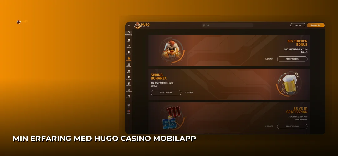 Min erfaring med Hugo Casino mobilapp