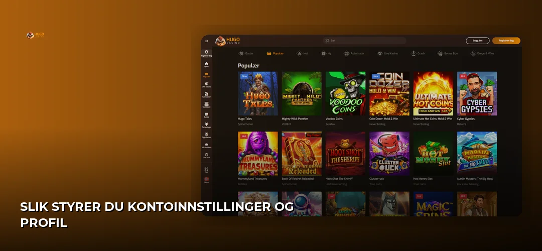 Hugo Casino promotional banner