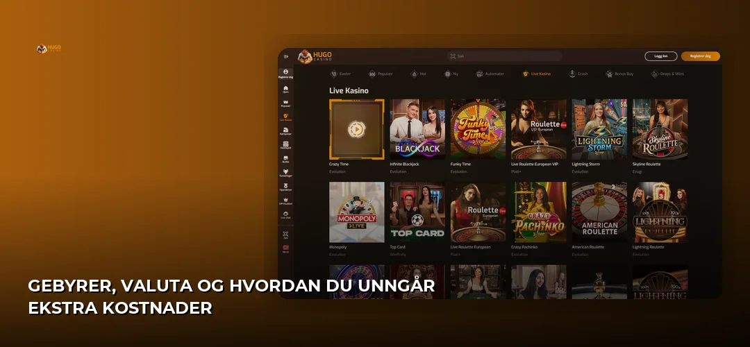 Hugo Casino promotional banner
