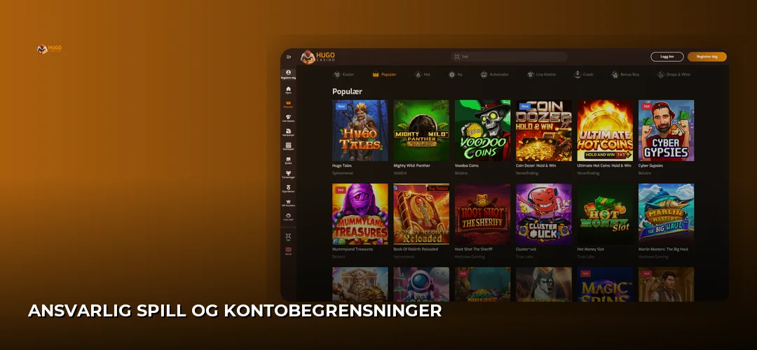 Hugo Casino promotional banner