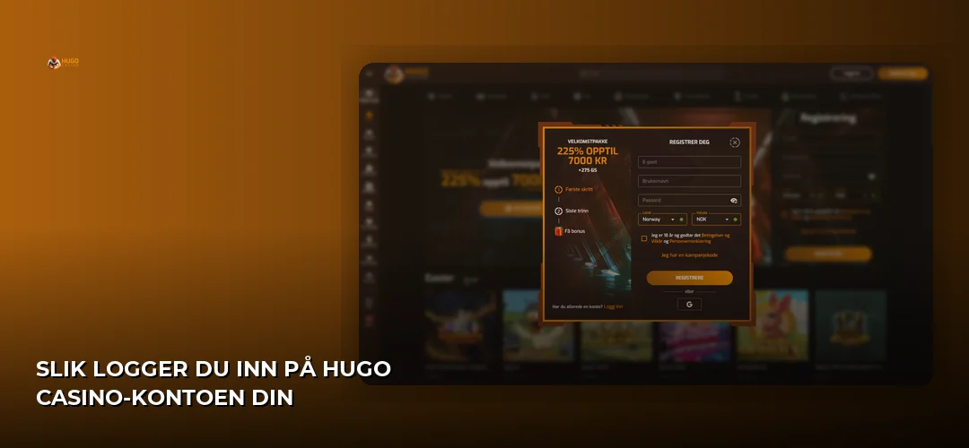 Hugo Casino promotional banner