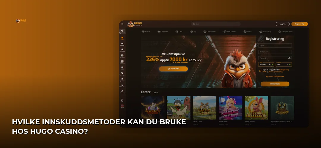 Hugo Casino promotional banner