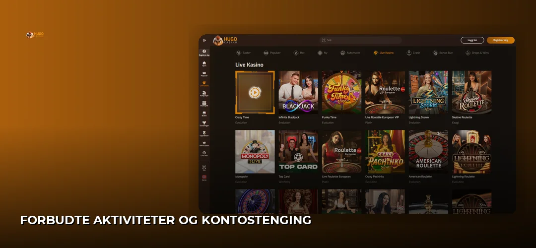 Hugo Casino promotional banner