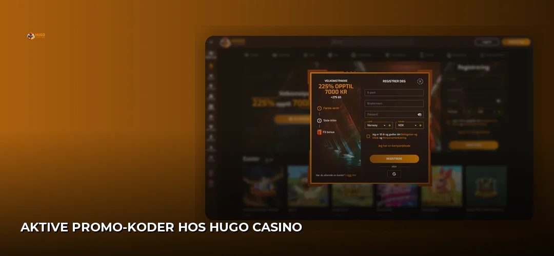 Hugo Casino promotional banner